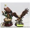 LOT OF 2 NEW EAGLE STATUES