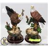LOT OF 2 NEW EAGLE STATUES