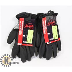 2X PAIR OF WINTER WORK GLOVES - SIZE M