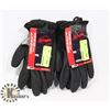 Image 1 : 2X PAIR OF WINTER WORK GLOVES - SIZE M