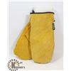Image 1 : SINGLE PAIR OF WINTER LEATHER WORK MITS