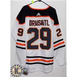 NEW XL OILERS AWAY WHITE JERSEY #29 DRAISAITL.