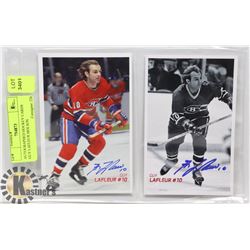AUTOGRAPHED HOCKEY CARDS GUY LAFLEUR MOLSON