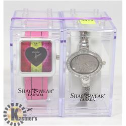 LOT OF 2 NEW SHAGWEAR WATCHES