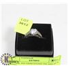 Image 1 : SILVER .925 GEM STONE INLAID SZ 9 RING