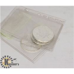 LOT OF 3 ONE OZ SILVER MAPLE ROUNDS