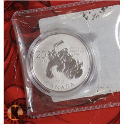 CANADIAN 2013 SANTA CLAUSE $20 SILVER COIN, RCM.
