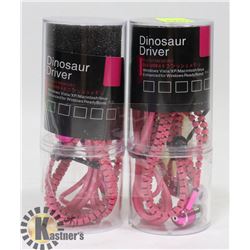 2 NEW DINOSAUR DRIVER HEADPHONES