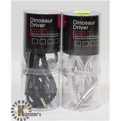 2 NEW DINOSAUR DRIVER HEADPHONES