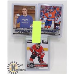 LOT OF CONNOR MCDAVID TEAM CANADA/EDMONTON OILERS