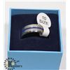 Image 1 : BLUE LINE TUNGSTEN MENS RING SIZE 10.