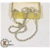 Image 1 : 925 STERLING (STAMPED) SILVER ROPE NECKLACE