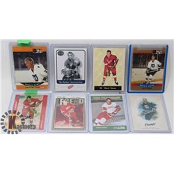 LOT OF 9 GORDIE HOWE CARDS.