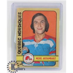 MICHAEL ARCHAMBAULT 72-73 OPEECHEE WHA QUEBEC