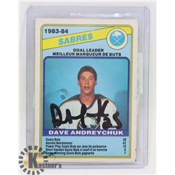 SIGNED DALE ANDREYCHUK 84 OPEECHEE ROOKIE LEADER