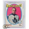 Image 1 : JACQUES PLANTE 71-72 OPEECHEE TORONTO MAPLE LEAFS