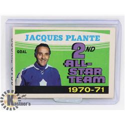 JACQUES PLANTE 71-72 OPEECHEE 2ND ALL STAR TEAM