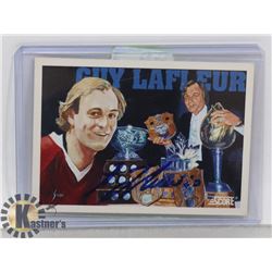 GUY LAFLEUR MONTREAL CANADIENS AUTOGRAPHED