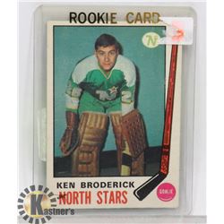 KEN BRODERICK 69-70 OPEECHEE ROOKIE CARD,