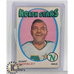 LORNE GUMP WORSLEY MINNESOTA NORTHSTARS 71-72