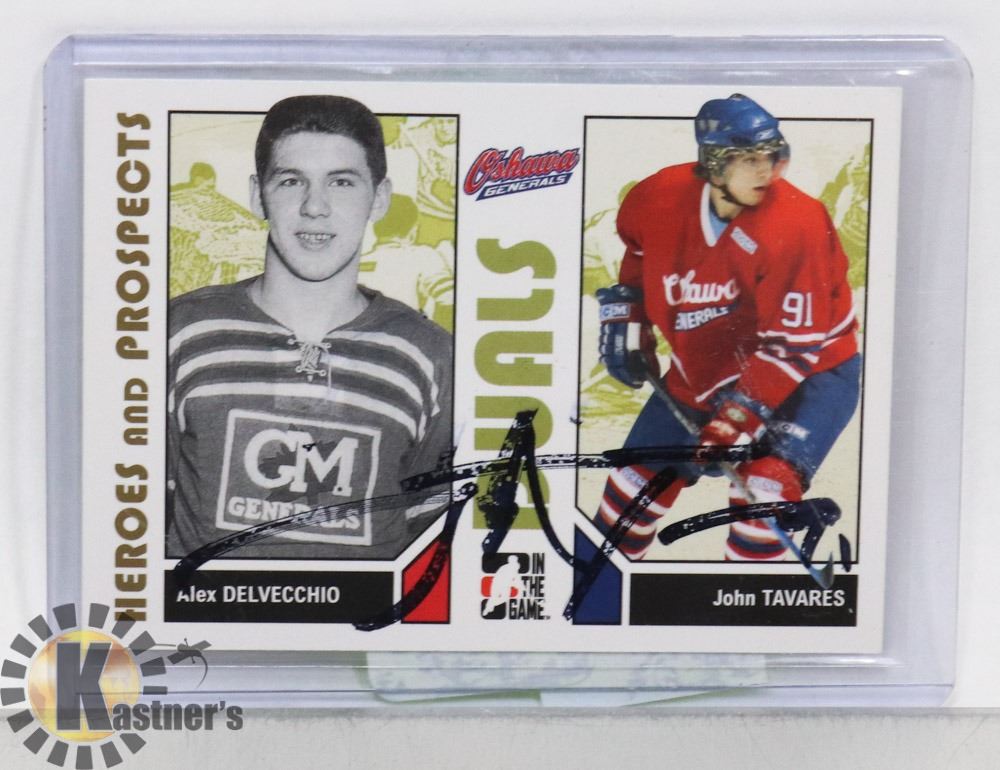 JOHN TAVARES OSHAWA GENERALS SIGNED CARD,