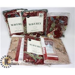 LOT OF NEW CURTAINS.