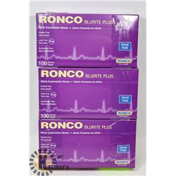3 BOXES OF RONCO BLURITE PLUS NITRILE-EXAMINATION