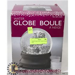 SNOW GLOBE USED LIGHTS UP WITH BOX.