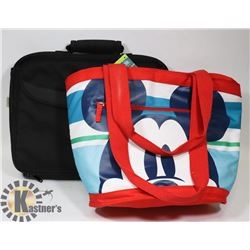 DISNEY INSULATED BAG WITH LAPTOP BAG.