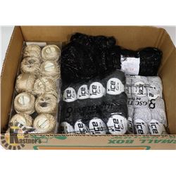 LOT OF NEW EMBROIDERY METALLIC YARN.