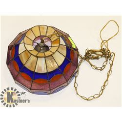 STAINED GLASS CHANDELIER