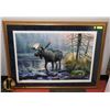 Image 1 : FRAMED MOOSE PRINT