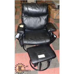 2PC RECLINER/SWIVEL ROCKER WITH OTTOMAN.