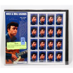 JOHN LENNON STAMP PANE - PALAV 17,459/150,000.