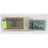 Image 1 : TWO GERMAN BANK NOTES - 5 MARK 1904, 500000 MARK