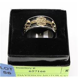 HARLEY DAVIDSON MOTOR CYCLE SZ 9 STAINLESS STEEL