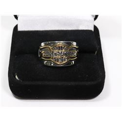 HARLEY DAVIDSON MOTORCYCLE SZ 8 WITH GOLD TONED