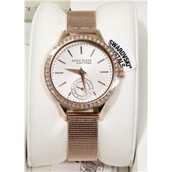 NEW ANNE KLEIN NEW YORK SWAROVSKI CRYSTALS WATCH