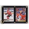 Image 1 : 2 FRAMED CONNOR MCDAVID CANVAS INSERT CARDS.