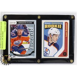 FRAMED CONNOR MCDAVID & LEON DRAISAITL OPC ROOKIE