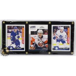 3 FRAMED ROOKIE CARDS OF TORONTO MAPLE LEAFS STARS