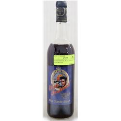 ELVIS FESTIVAL BLUE SUEDE BLUSH WINE BOTTLE