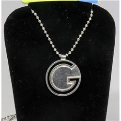 AUTHENTIC GUCCI .925 SILVER G PENDANT ON