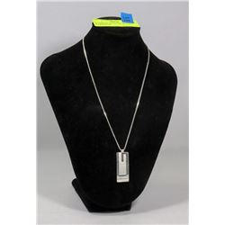 AUTHENTIC GUCCI .925 SILVER G PENDANT ON