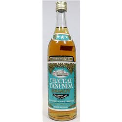 CHATEAU TANUNDA BRANDY 25 FL OZ, 37%.