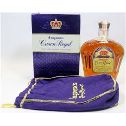 VINTAGE 1968 CROWN ROYAL WHISKY 710ML 40% ALCOHOL