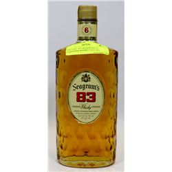 VINTAGE 1971 SEAGRAMS 83 CANADIAN WHISKY 25OZ 40%