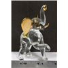 Image 1 : LARGE 22KT. GOLD CRYSTAL ELEPHANT