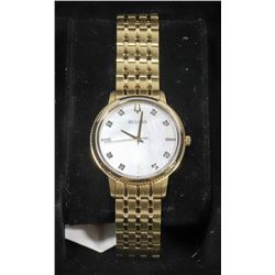 NEW BULOVA 8 DIAMONDS LADIES WATCH 33 MM CASE