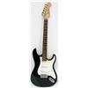 Image 1 : ACADEMY ELECTRIC BLACK GUITAR WITH SOFT CASE.